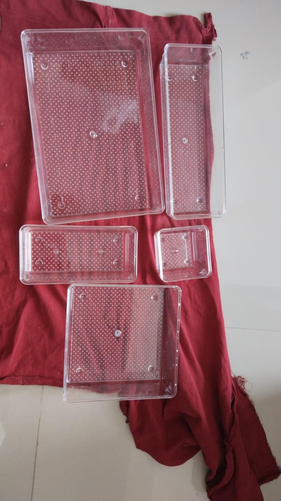 7Pcs Acrylic Drawer Storage Organiser - Urban Twitch